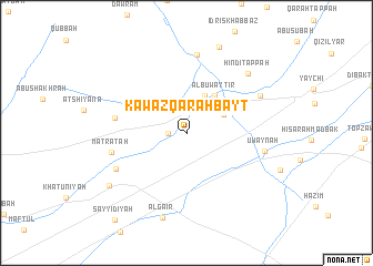 map of Kawāz Qarah Bayt