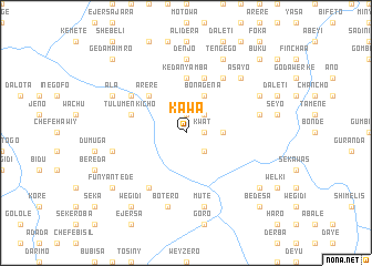 map of Kʼawa