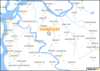 map of Kawbwigon