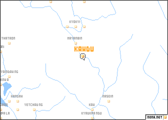 map of Kawdu