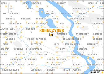 map of Kawęczynek