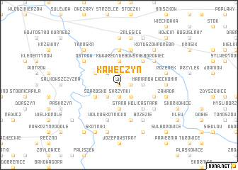 map of Kawęczyn