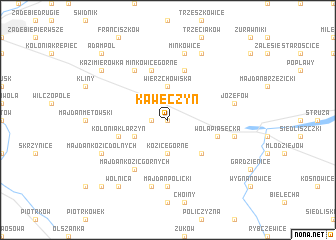 map of Kawęczyn