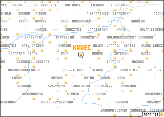 map of Kawec