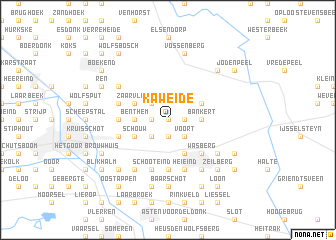 map of Kaweide