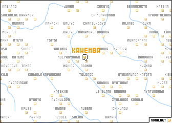 map of Kawemba