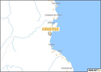 map of Kawende