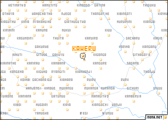 map of Kaweru