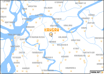 map of Kawgaw