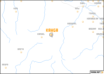 map of Kawga