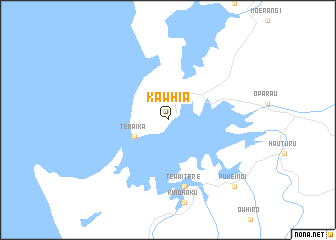 map of Kawhia