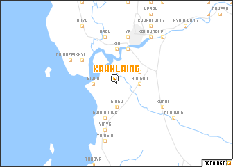 map of Kawhlaing