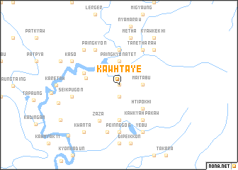 map of Kawhtaye