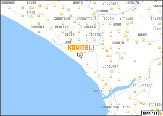 map of Kawinbli