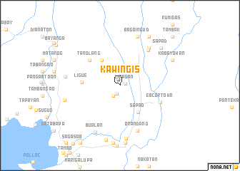 map of Kawiñgis