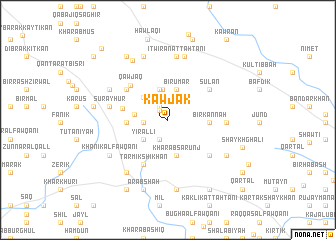 map of Kawjak