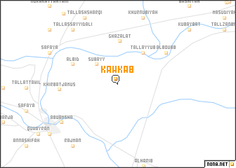 map of Kawkab