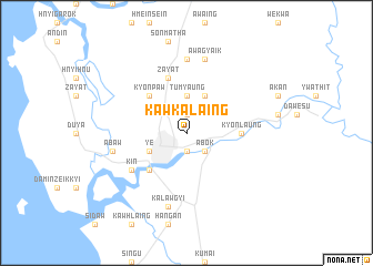 map of Kawkalaing