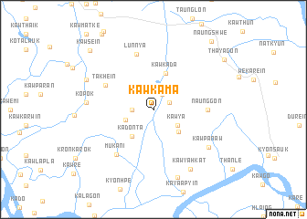 map of Kawkama