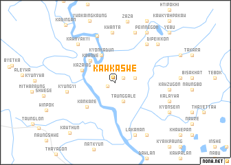 map of Kawkaswe