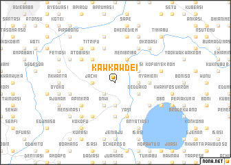 map of Kawkawdei