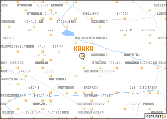 map of Kawka