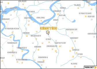 map of Kawkyaik