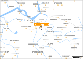 map of Kawkyaik