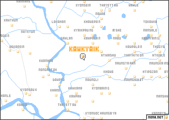 map of Kawkyaik