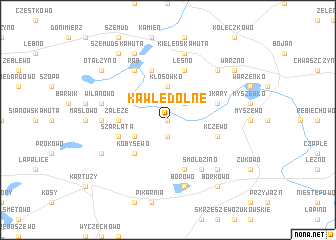 map of Kawle Dolne