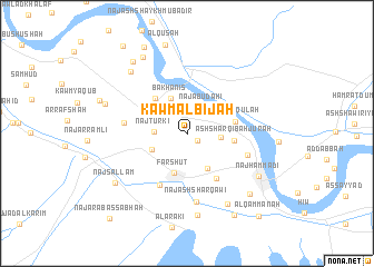 map of Kawm al Bijāh