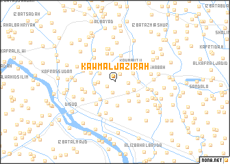 map of Kawm al Jazīrah