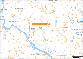 map of Kawm an Nişf
