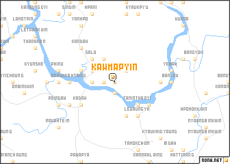 map of Kawmapyin