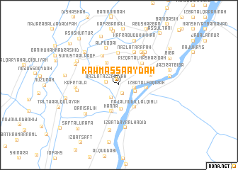 map of Kawm aş Şa‘āydah