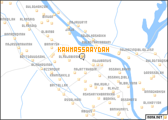 map of Kawm aş Şa‘āydah