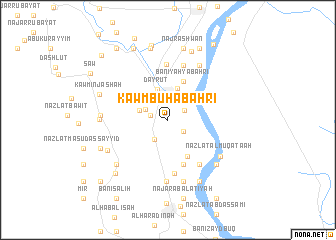 map of Kawm Būhā Baḩrī