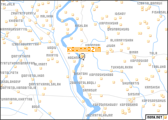 map of Kawm Māzin