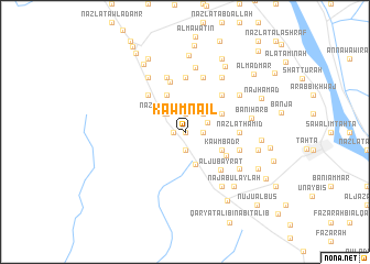 map of Kawm Nāʼil