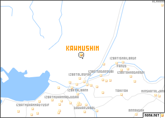 map of Kawm Ūshīm