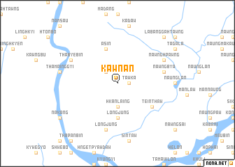 map of Kawnan
