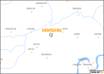 map of Kawngkau