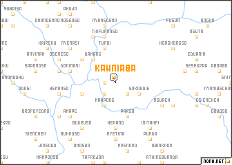 map of Kawniaba