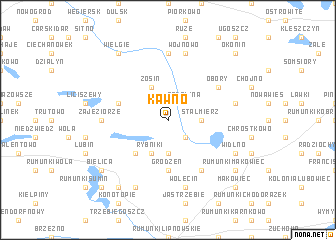 map of Kawno