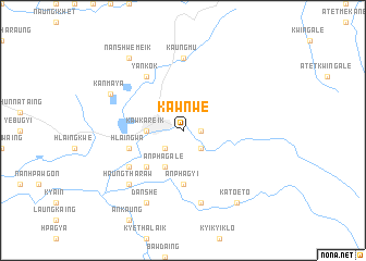 map of Kawnwe