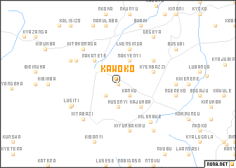 map of Kawoko