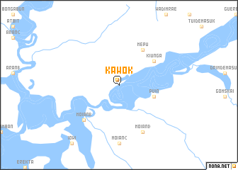 map of Kawok