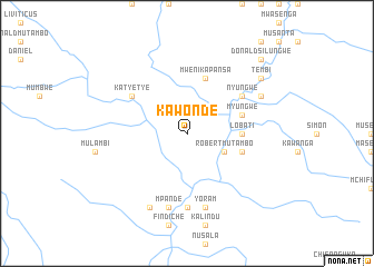 map of Kawonde