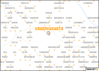 map of Kawonkukwata