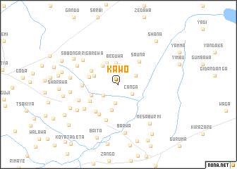 map of Kawo